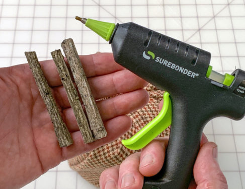 Three twigs and a hot glue gun