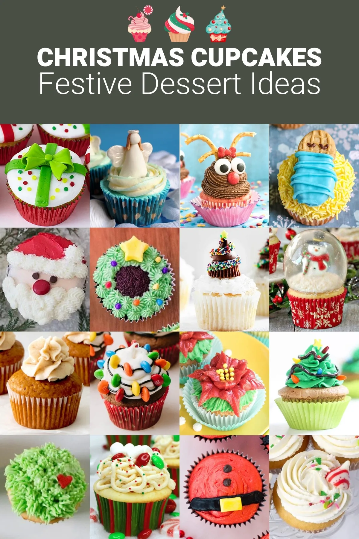 Christmas Confetti Cupcakes - The Cake Chica