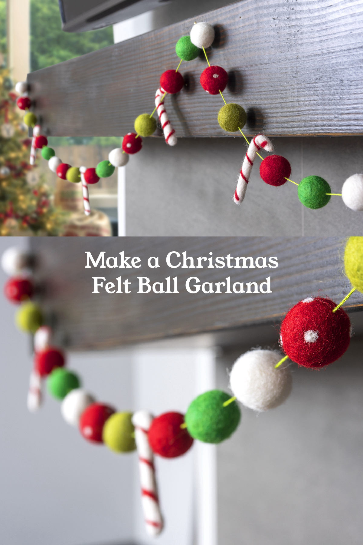 How to make a Christmas felt ball garland