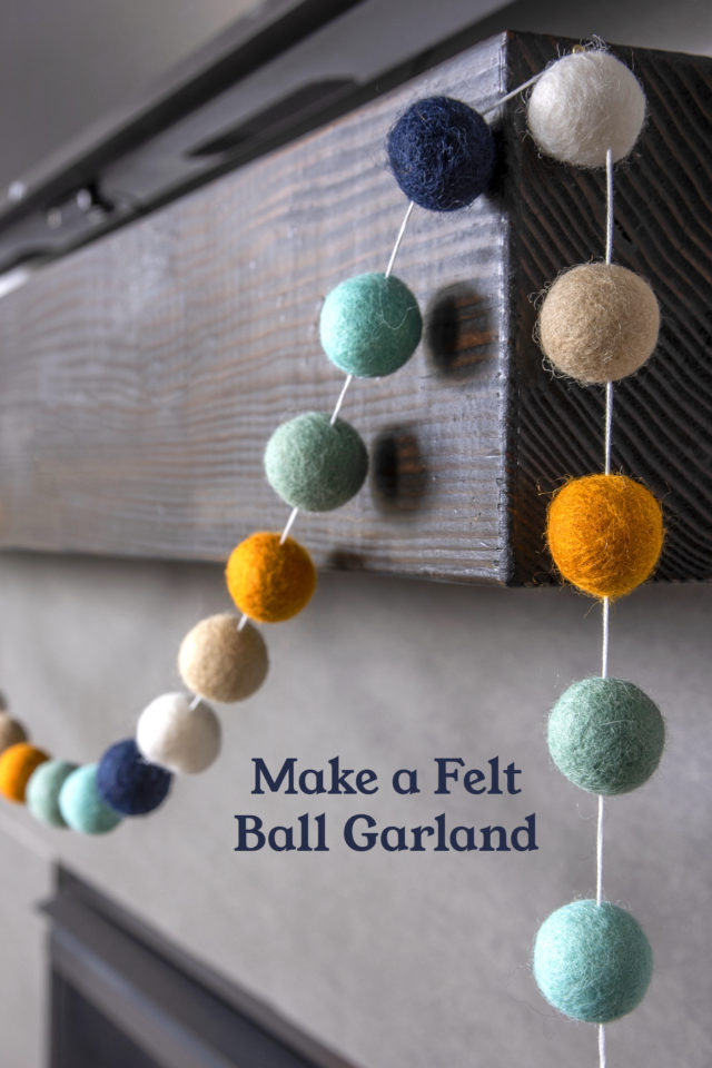 Make A Felt Ball Garland The Easy Way - Diy Candy