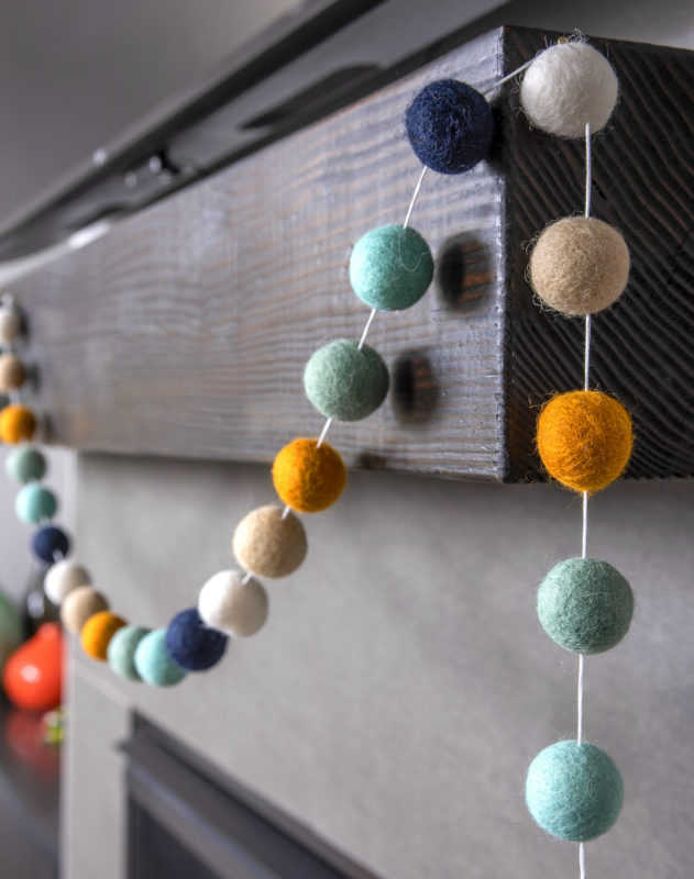 Make a Felt Ball Garland the Easy Way - DIY Candy