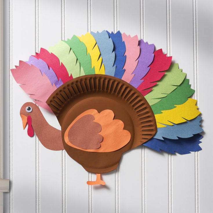 paper plate turkey