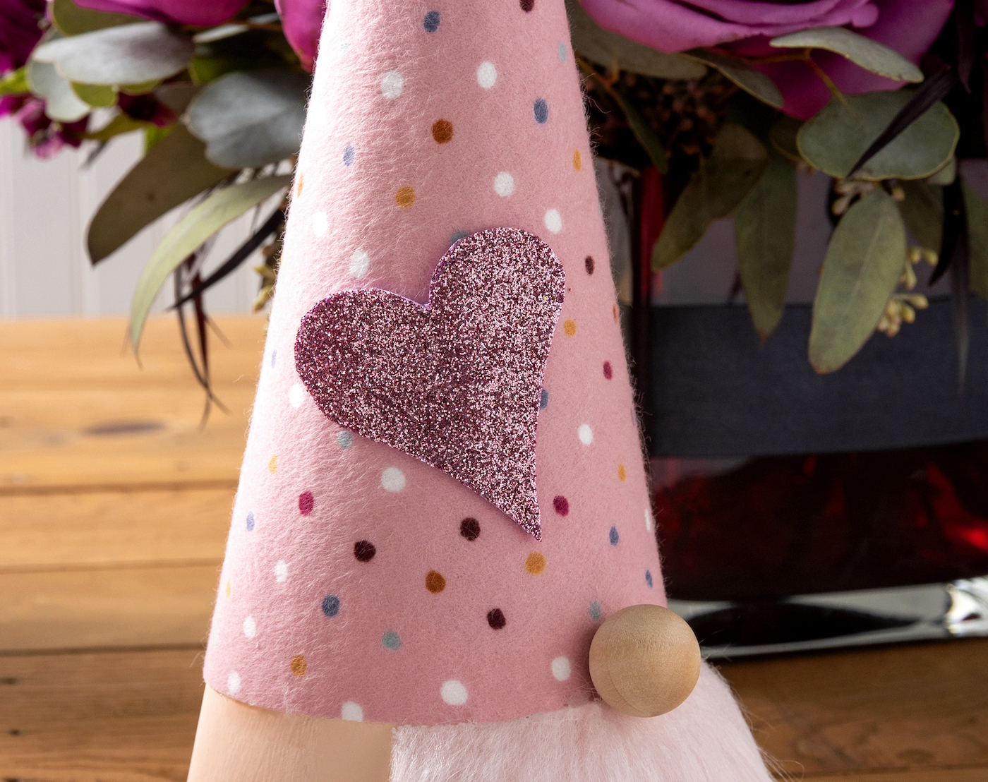 Valentine's Day gnome hat
