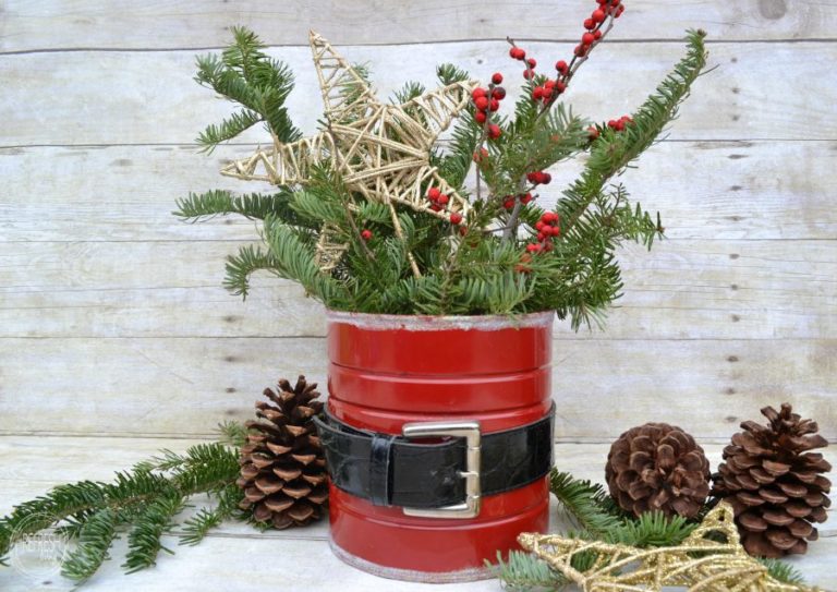 DIY Recycled Christmas Decorations To Make DIY Candy   Diy Coffee Can Upcycle Craft 768x543 