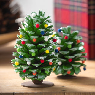 pine cone christmas trees