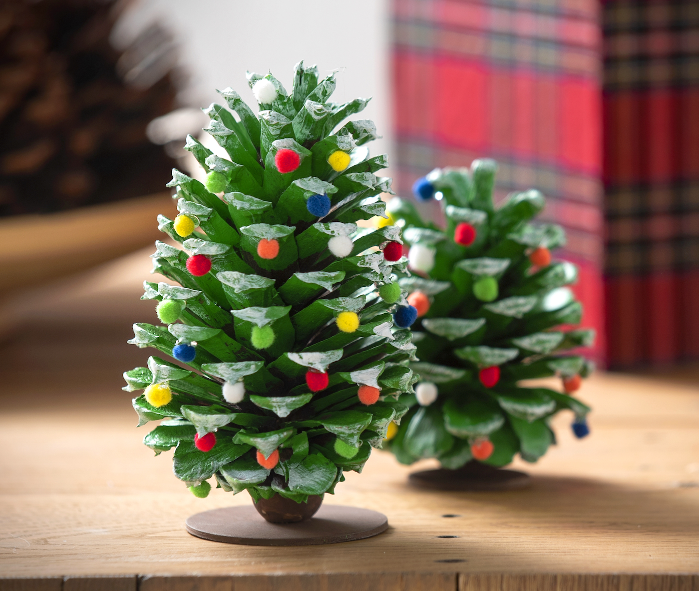 pine cone christmas trees