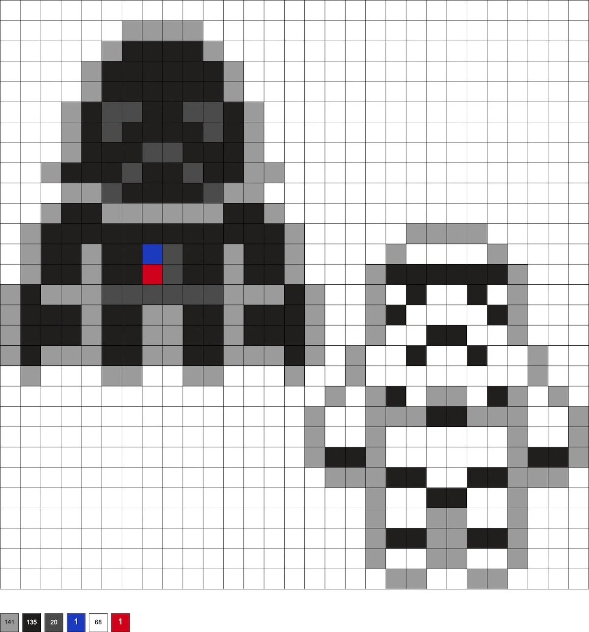 Darth Vader and stormtrooper hama bead patterns