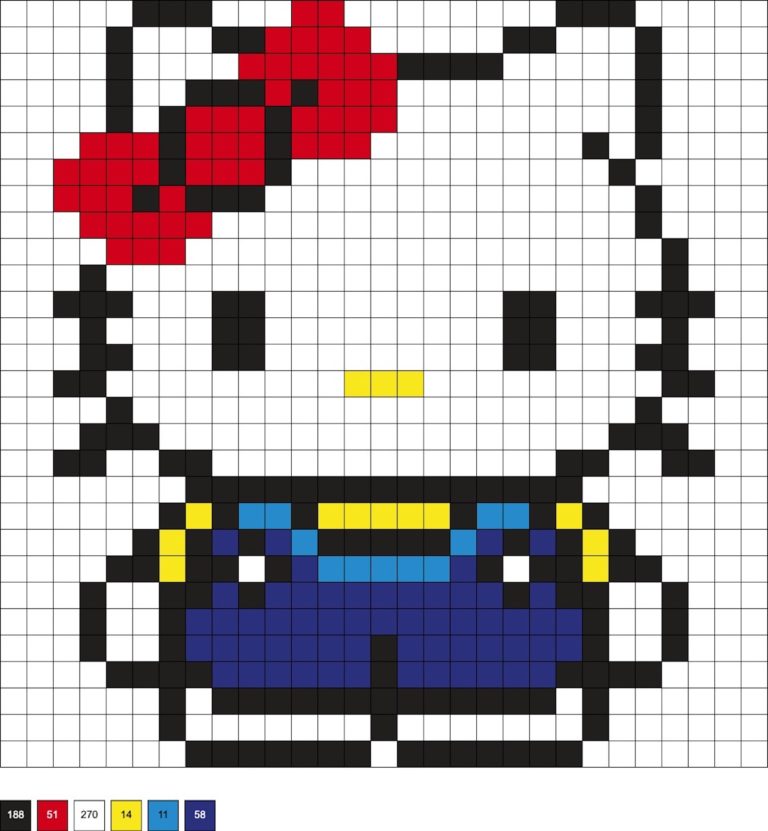 Hello Kitty Perler Beads (15+ Free Patterns!) - DIY Candy