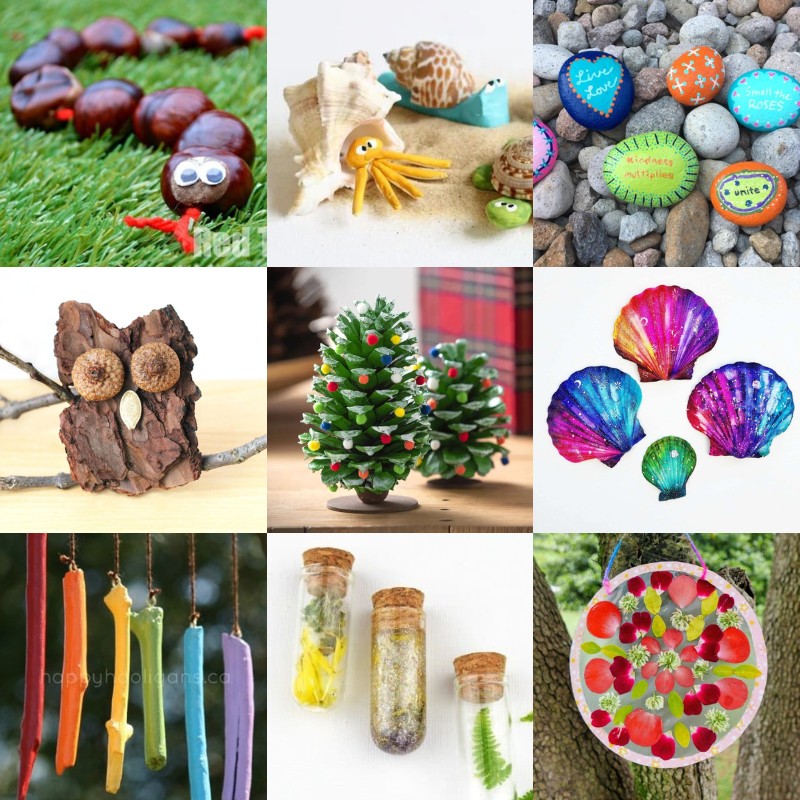 Nature Crafts For Kids 30 Fun Creative Ideas DIY Candy