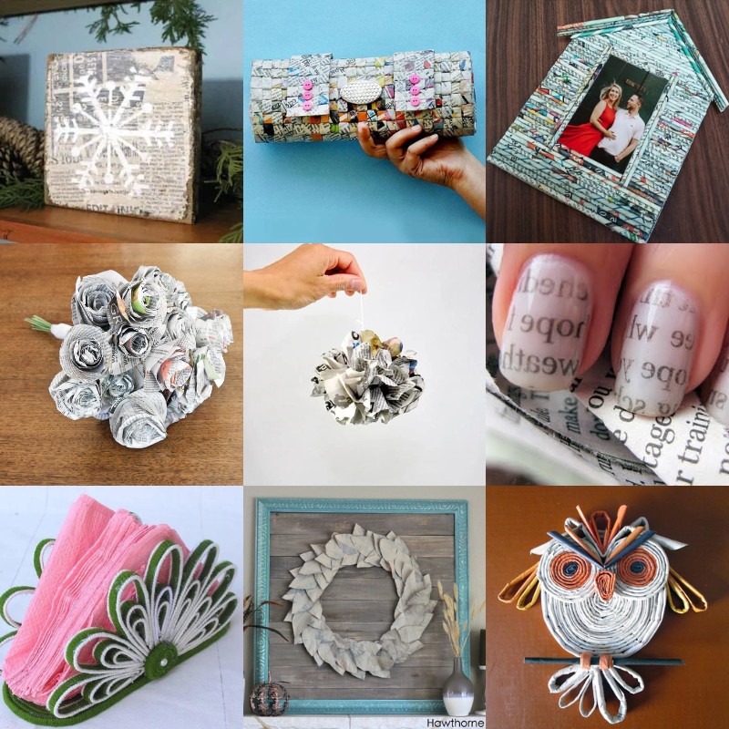 25-newspaper-crafts-for-adults-diy-candy