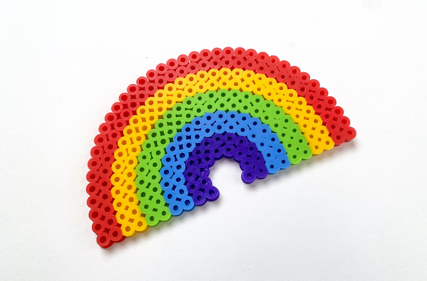 Perler bead rainbow