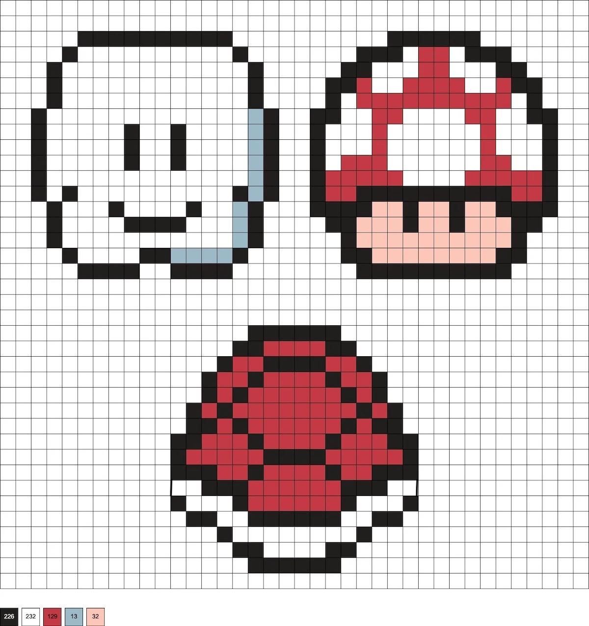 perler mario mushroom