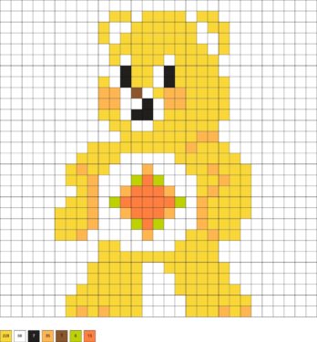 Care Bear Perler Beads (20+ Free Patterns!) - Diy Candy