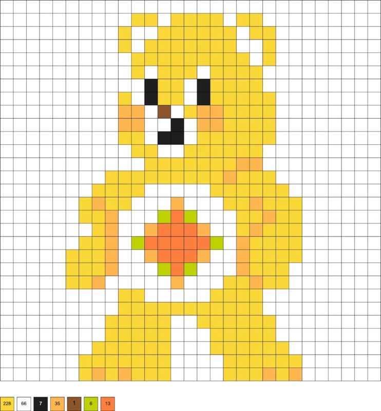 Care Bear Perler Beads (20+ Free Patterns!) - DIY Candy