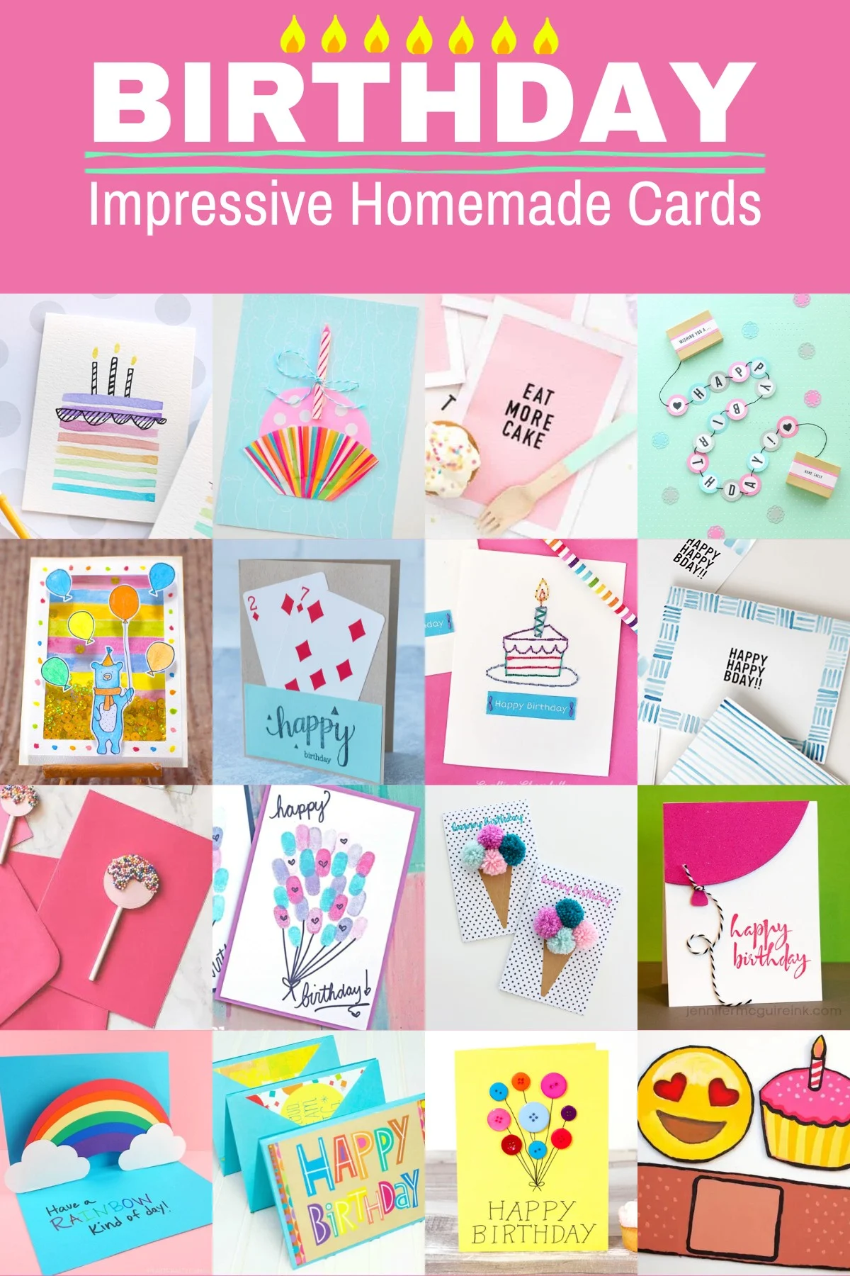 20 Awesome Homemade Birthday Card Ideas  Birthday card drawing, Birthday  card craft, Birthday cards diy