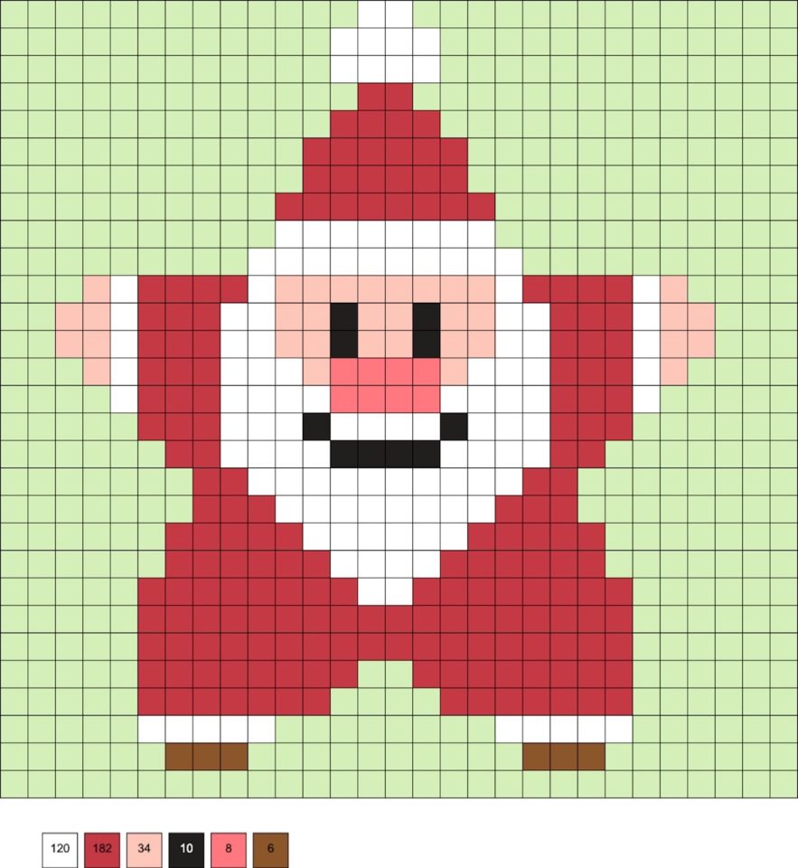 Santa Perler Beads (Free Christmas Patterns!) - DIY Candy