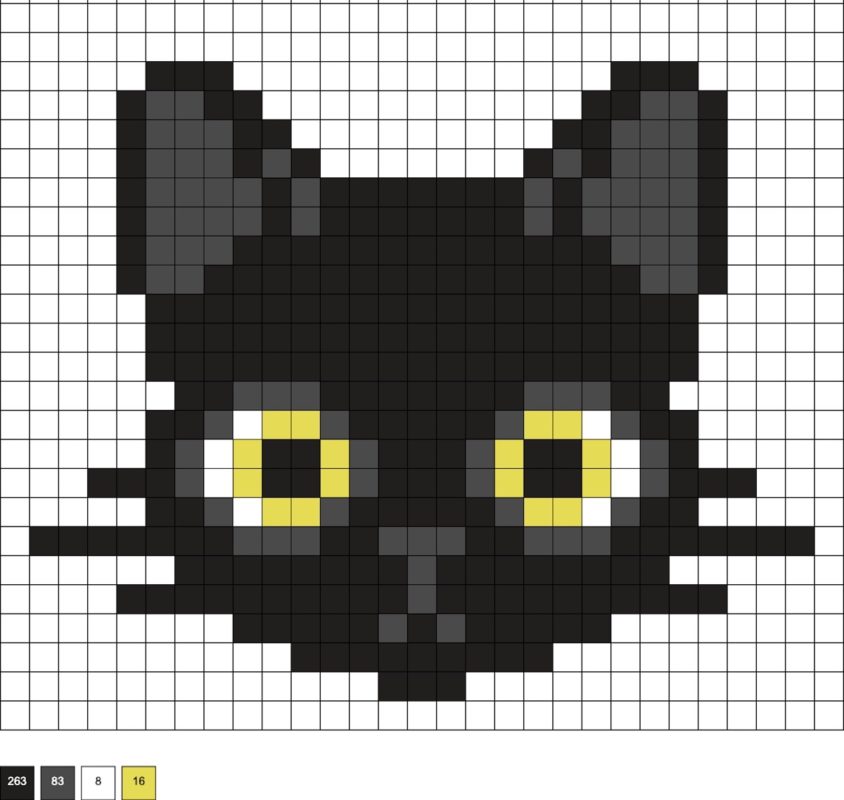 Cat Perler Beads (Over 50 Free Patterns!) - DIY Candy