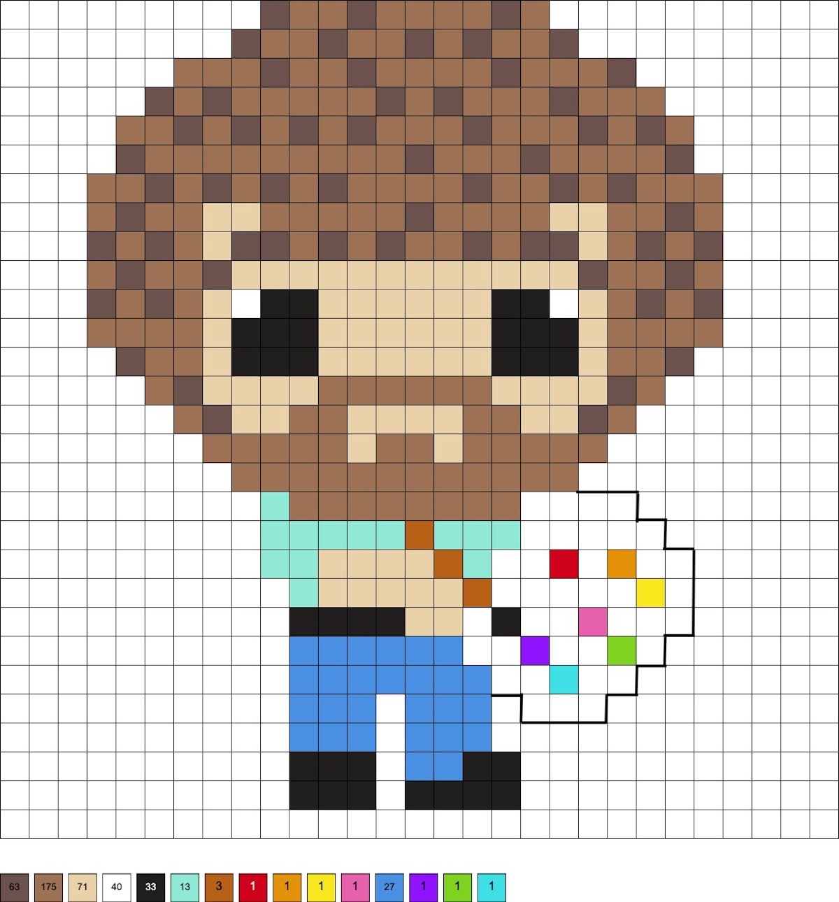 bob ross perler bead patterns