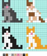 Cat Perler Beads (Over 50 Free Patterns!) - DIY Candy