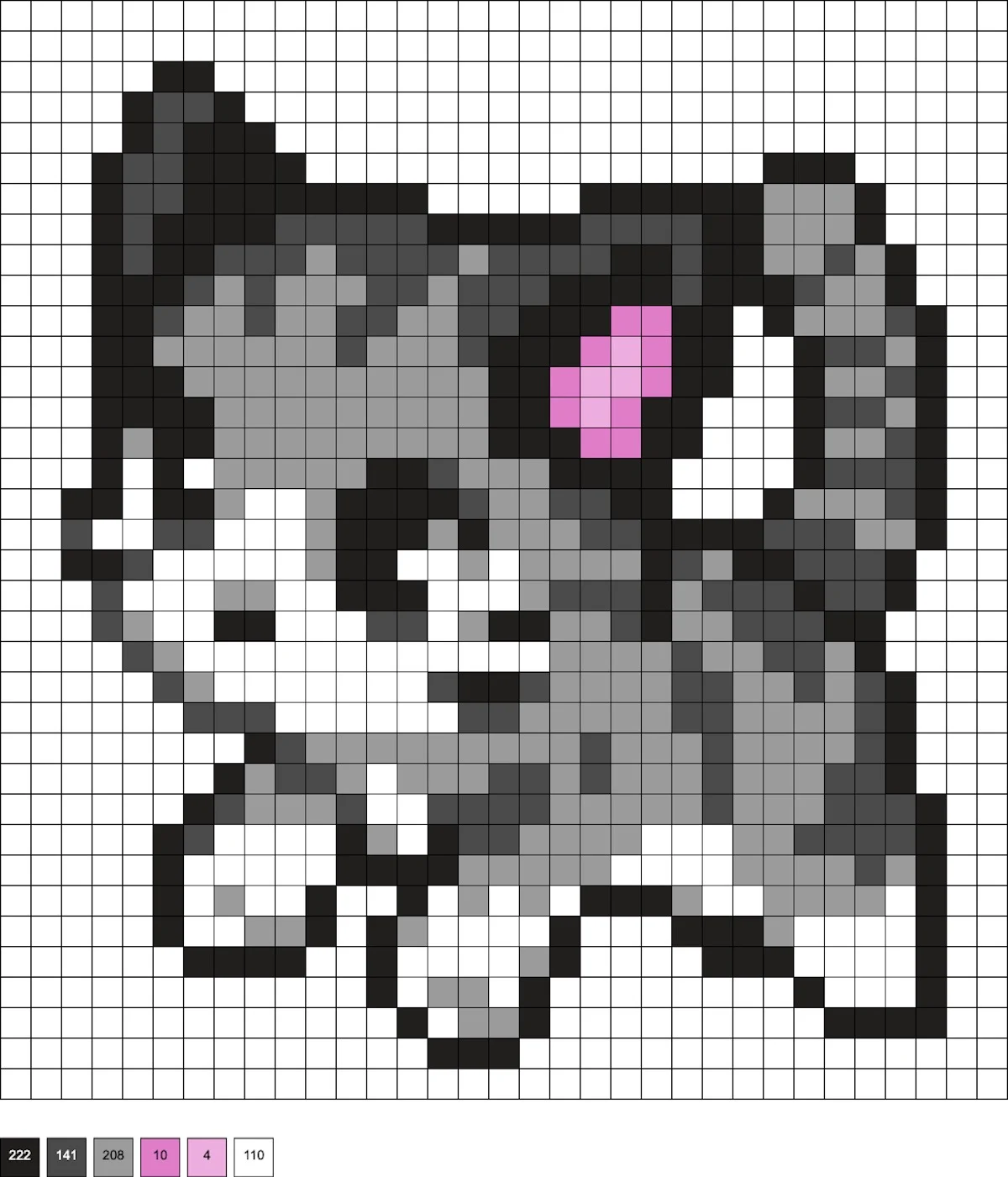 cute kitten perler beads