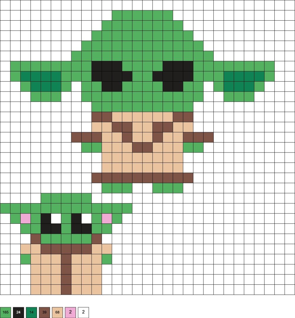 Baby Yoda Perler Beads (10+ Free Patterns!) - DIY Candy