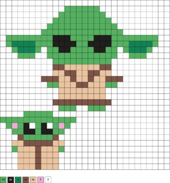 Baby Yoda Perler Beads (10+ Free Patterns!) - DIY Candy