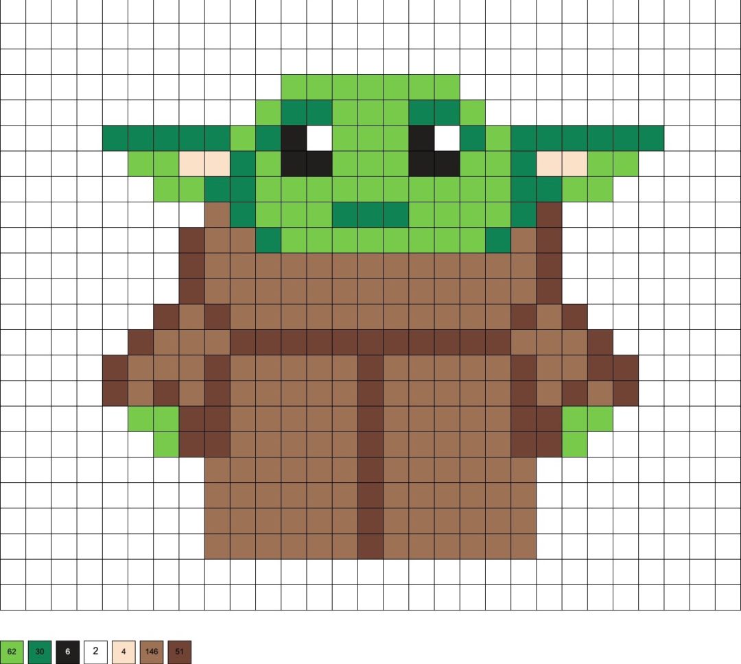 Baby Yoda Perler Beads (10+ Free Patterns!) - DIY Candy