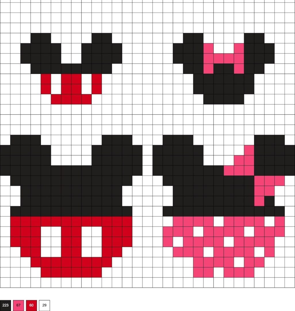 Mickey Mouse Perler Beads (30+ Free Patterns!) - DIY Candy