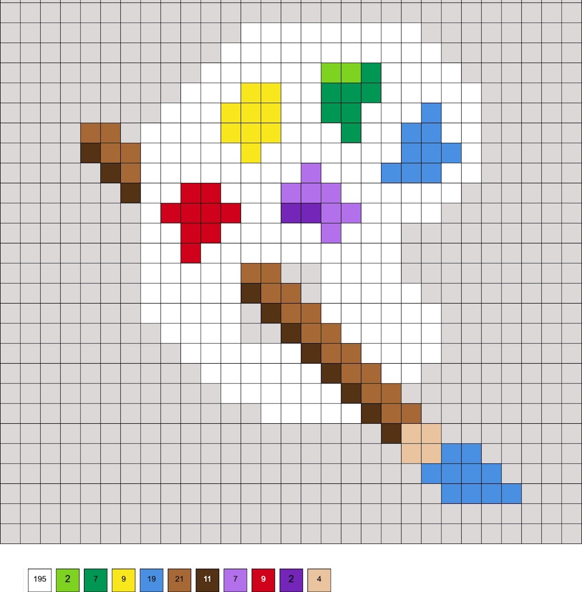 paint palette perler beads