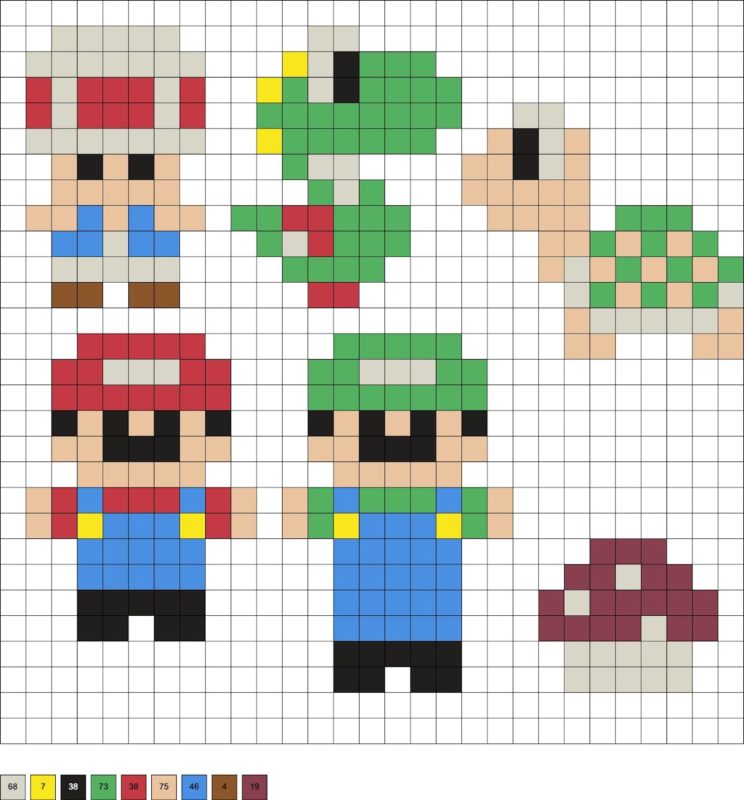 Super Mario Perler Beads (30+ Free Patterns!) - DIY Candy