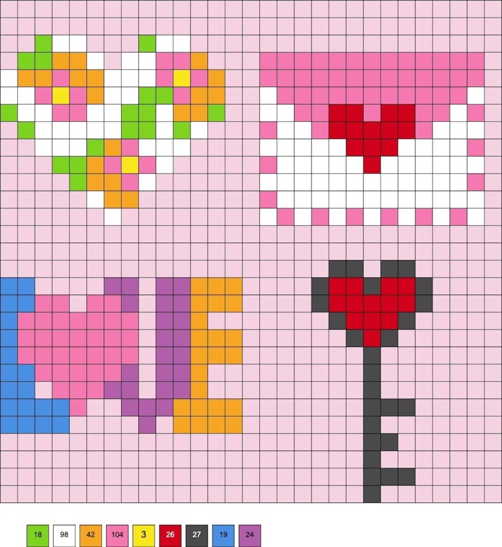 Valentine's Day Perler Beads (50+ Patterns!) - DIY Candy