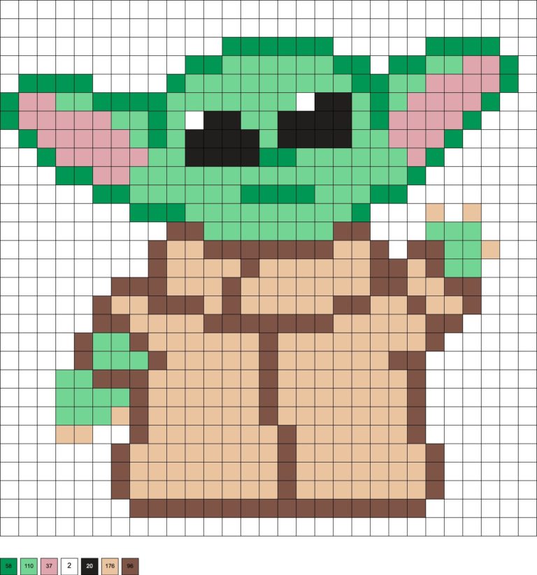 Baby Yoda Perler Beads (10+ Free Patterns!) - DIY Candy