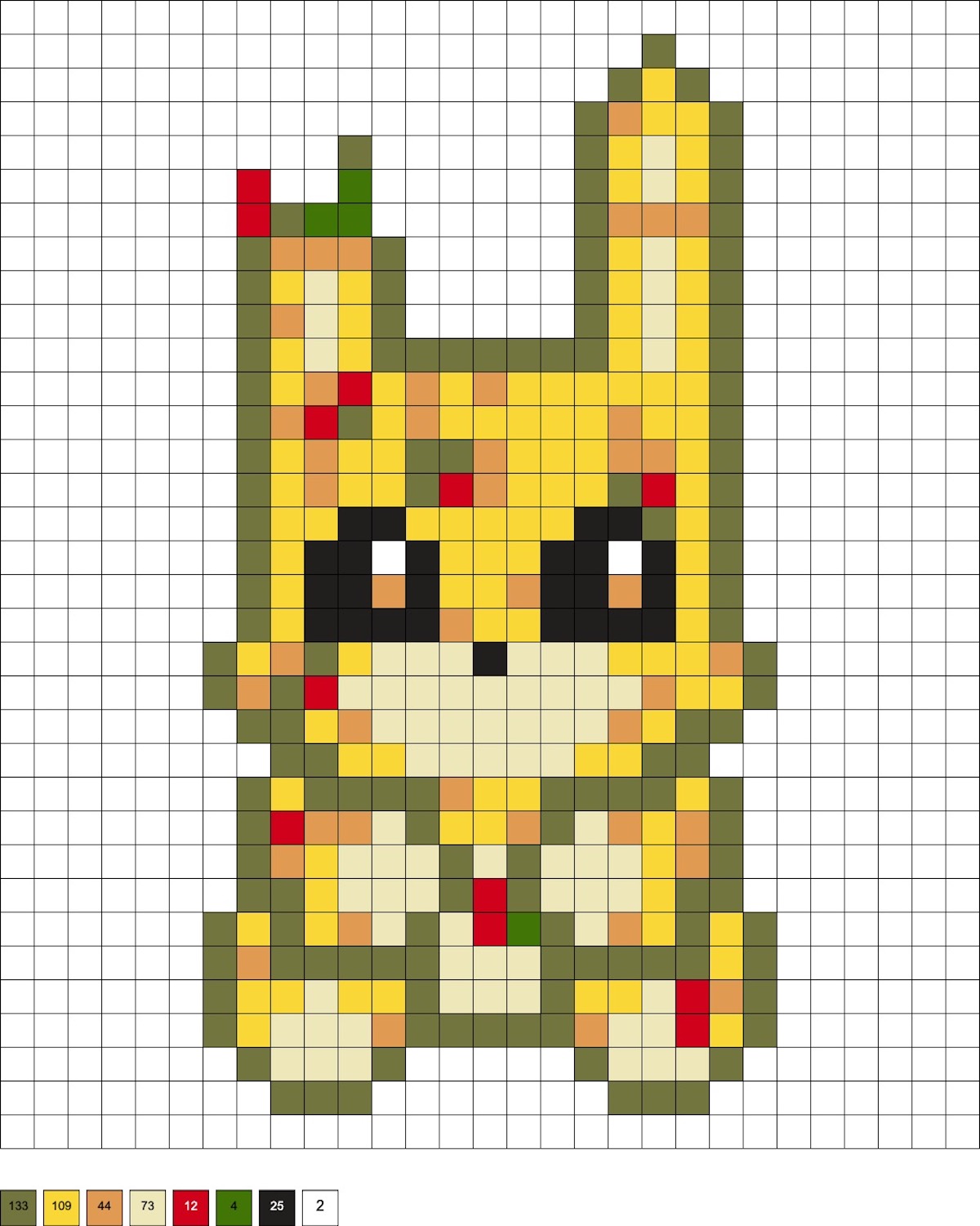 Bonnie Scraptrap perler pattern