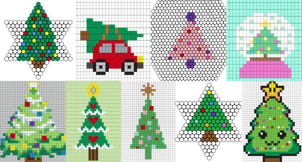 Christmas Tree Perler Beads (20+ Free Patterns!) - DIY Candy