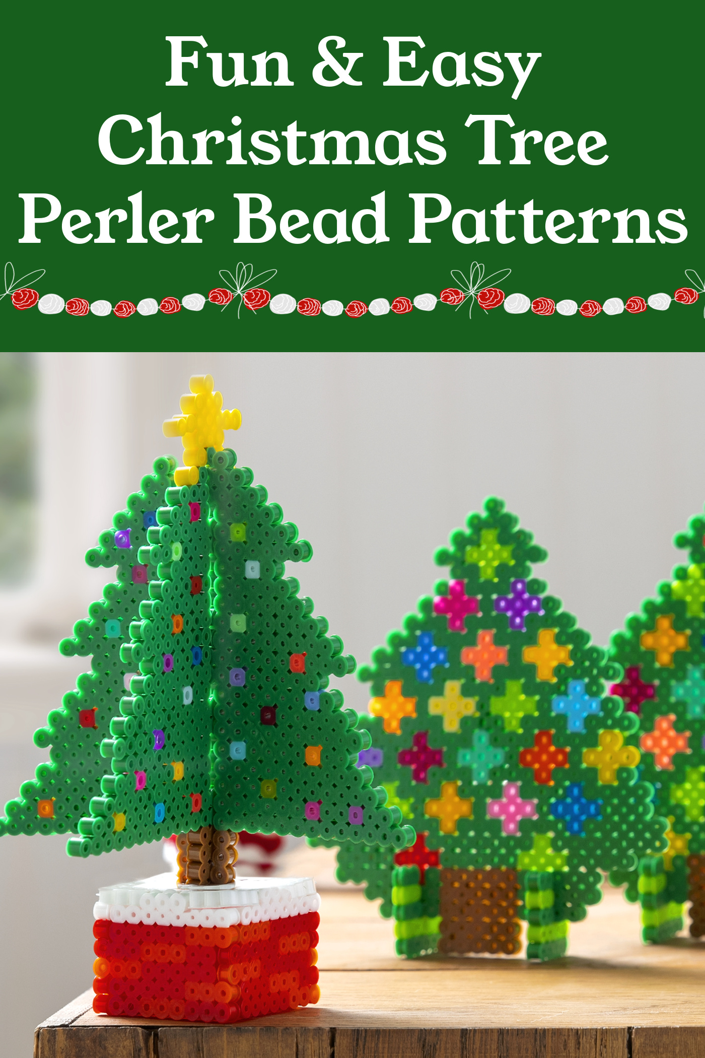 Fun and easy Christmas tree perler beads
