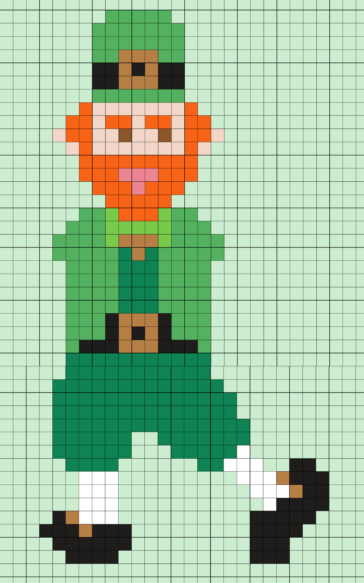 Leprechaun perler beads