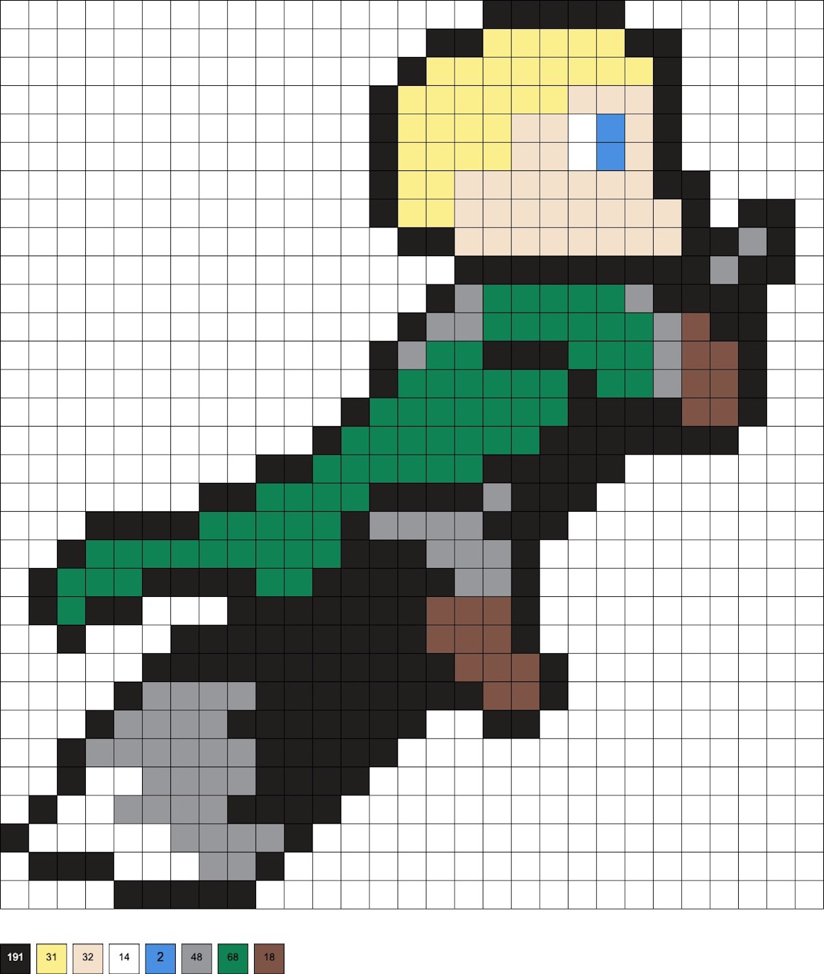 draco malfoy hama beads