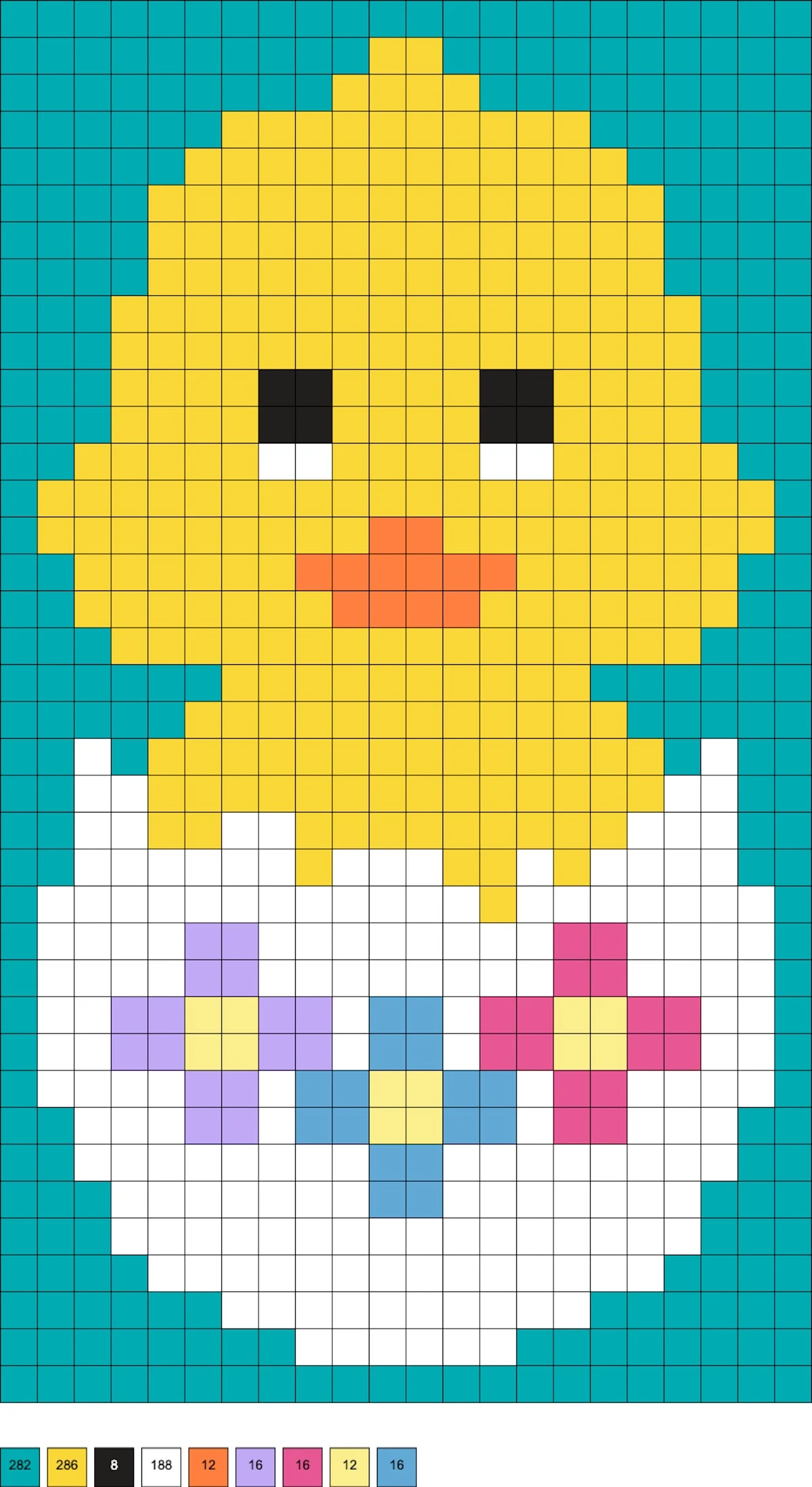 easter chick hama beads