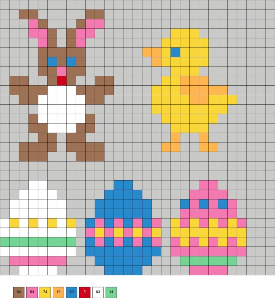 Easter Perler Beads (50+ Free Patterns!) DIY Candy