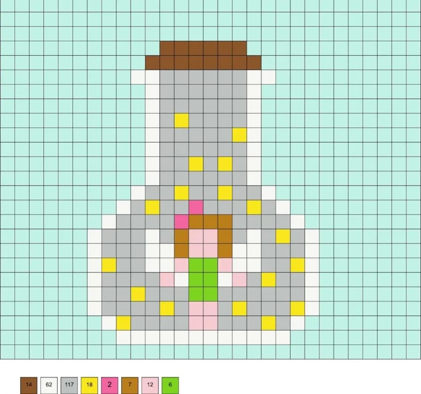fairy in a bottle perler beads