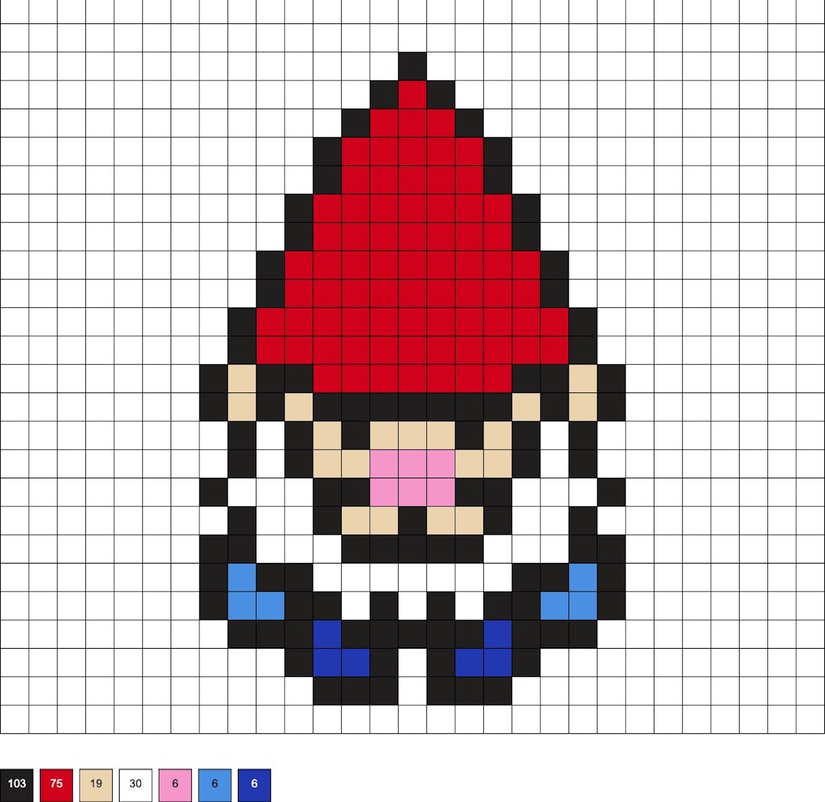 gnome fuse beads