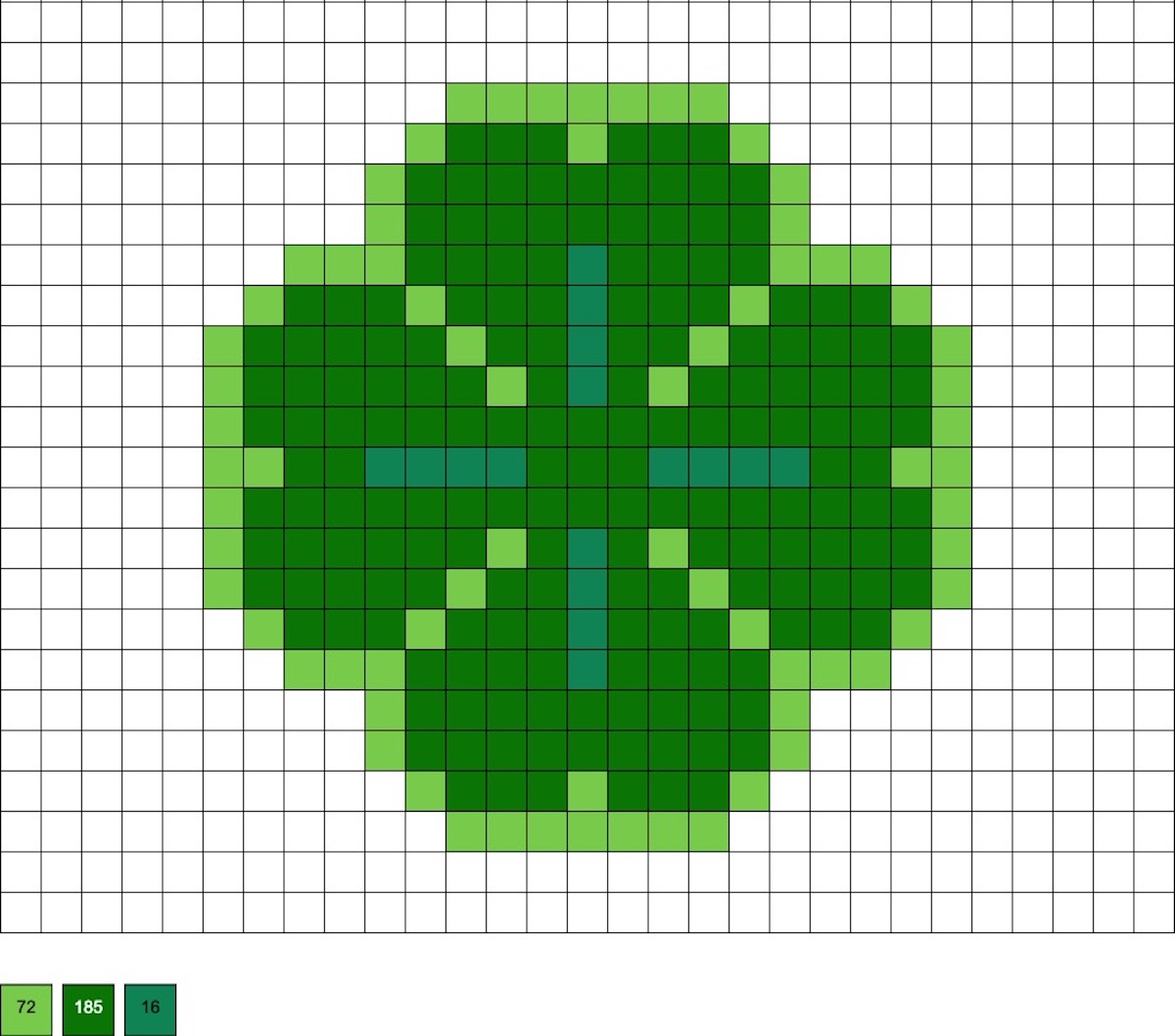 perler bead shamrock