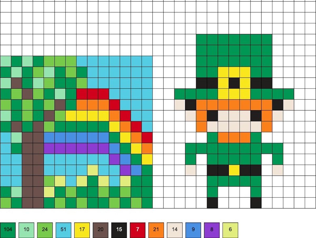 st. patrick's day hama beads