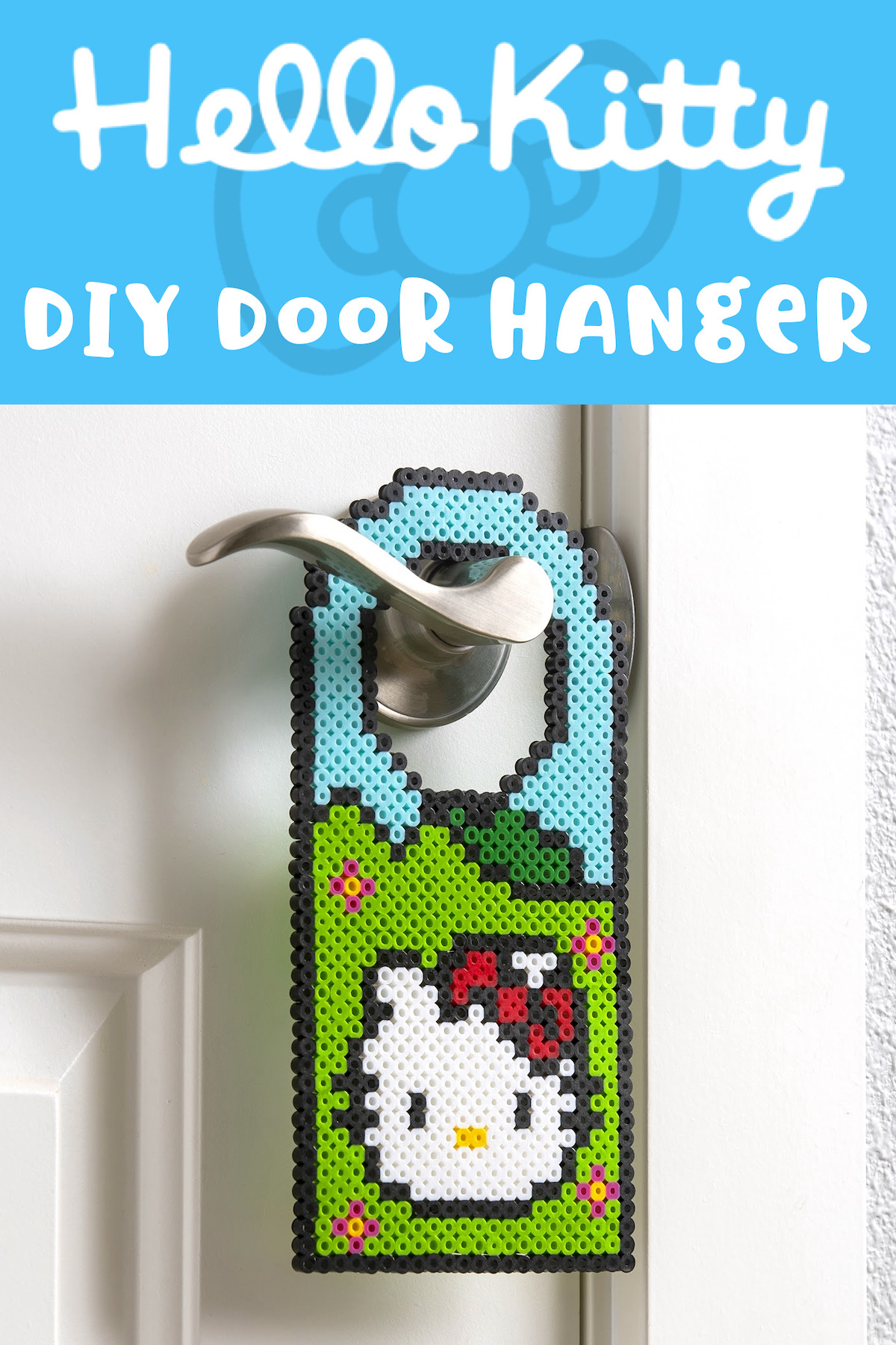 Hello Kitty door hanger perler beads