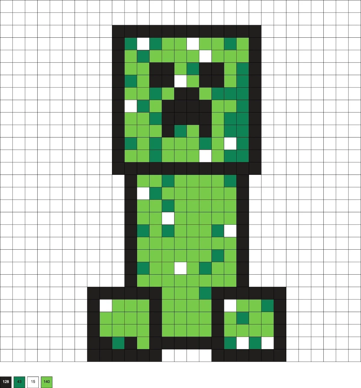 perler minecraft creeper