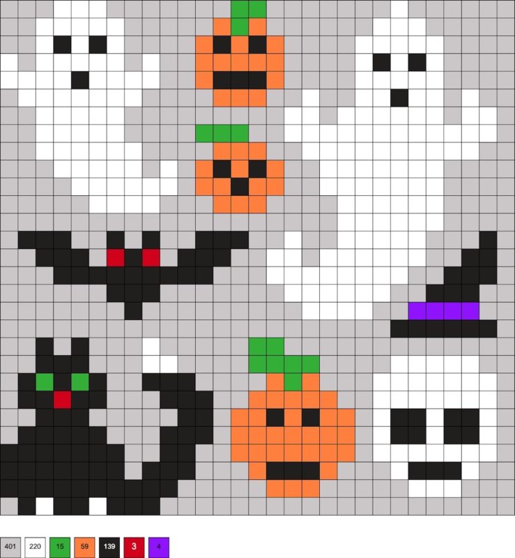 Halloween Perler Beads (50+ Free Patterns!) - DIY Candy