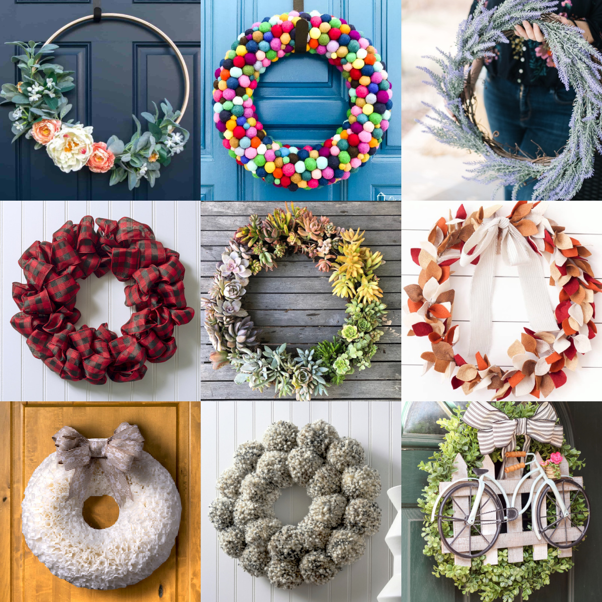 DIY Wreaths to Decorate Your Home All Year DIY Candy