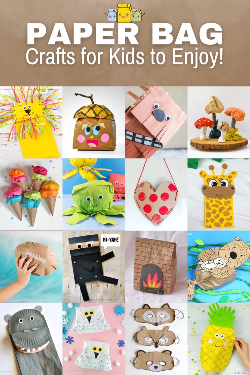 30+ Paper Bag Crafts for Kids - DIY Candy