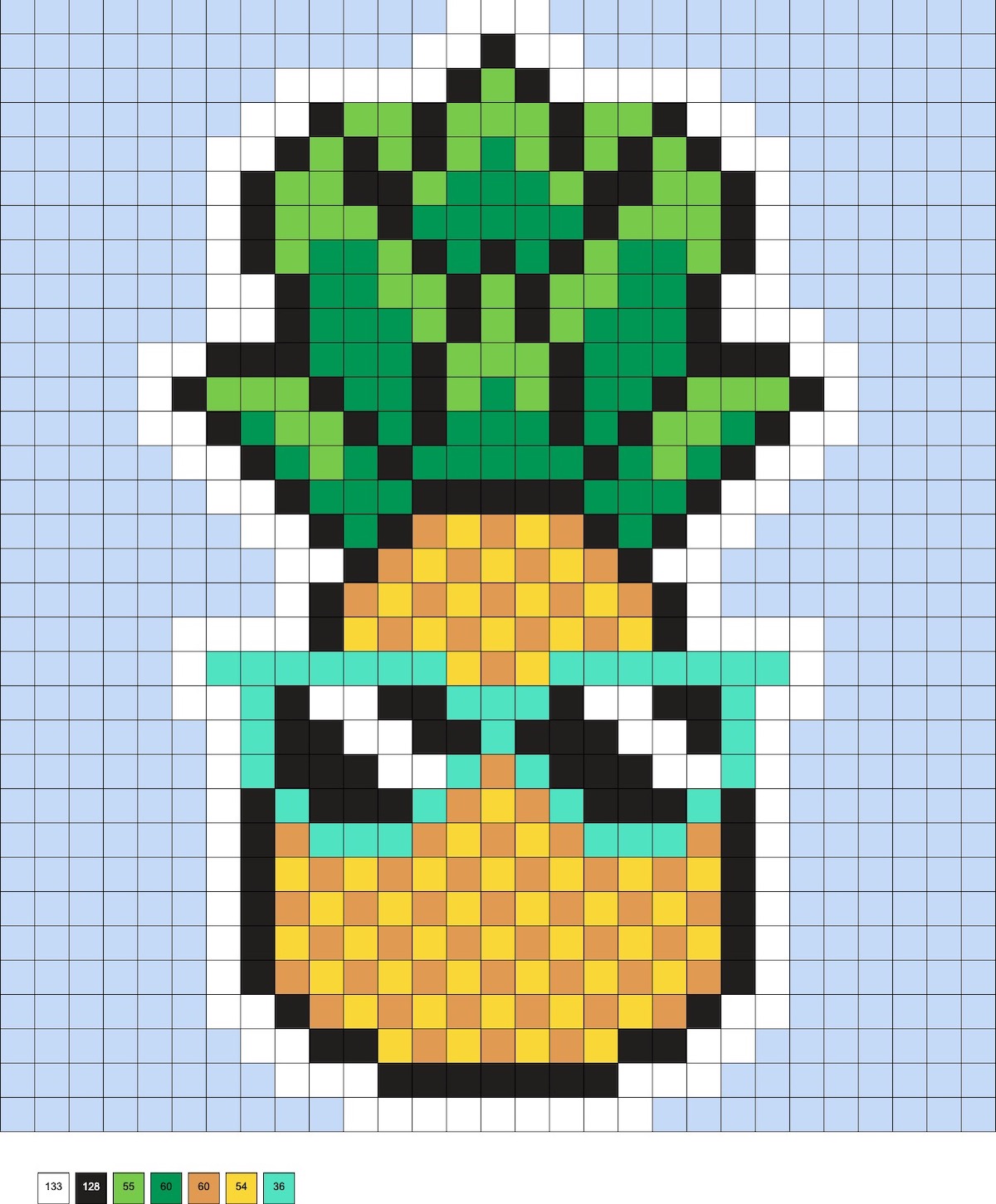 perler bead pineapple