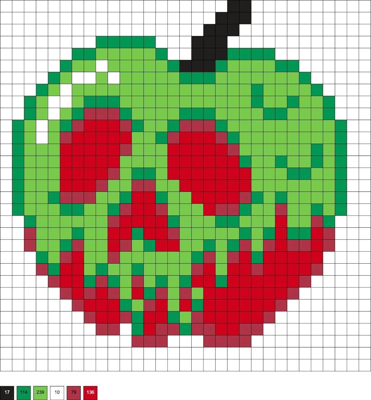 poison apple perler beads